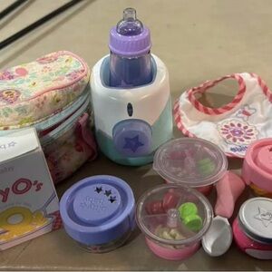 American Girl Bitty Baby Doll Feeding Multiple Set Lot